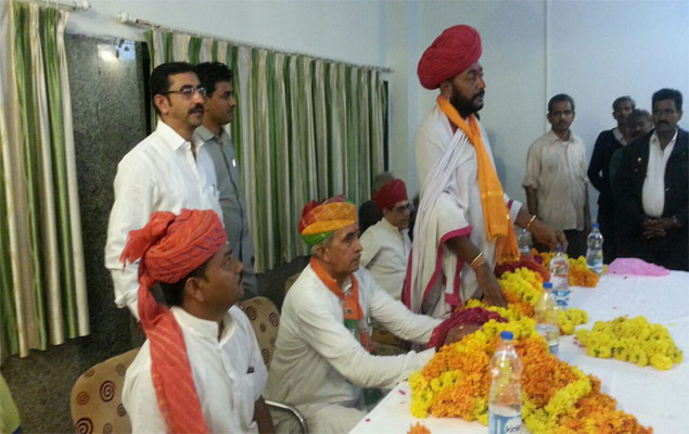 होटल वन्दे मातरम माउंट आबू में देवासी समाज ने राज्य मंत्री श्री ओटा राम जी देवासी का भव्य स्वागत