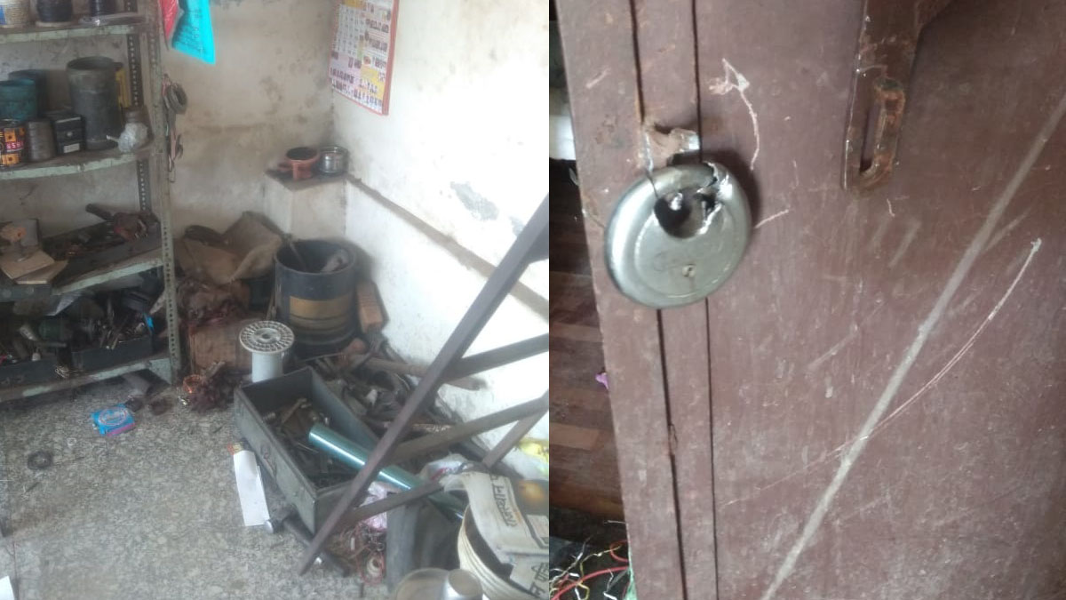 ताला तोड चोरो ने दुकान मे किया हाथ साफ: आबूरोड