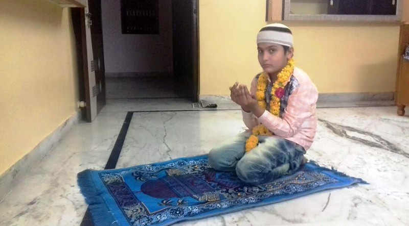 अल्लाह की रजा के लिये भीषण गर्मी मे  नन्है अफजल ने रखा रोजे