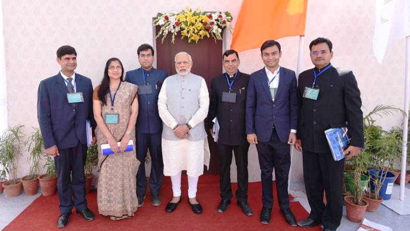 Mr. Nayak collector Sirohi presented "Vision 2022 for Sirohi" to PM Narendra Modi