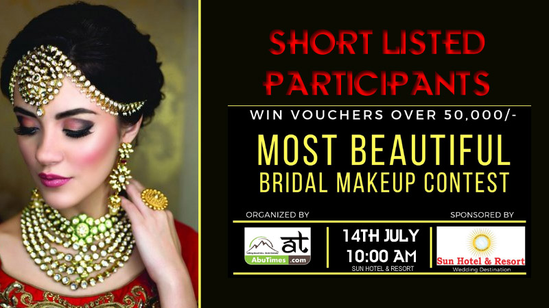 Short Listed Participants for Best Bridal Makeup Artist