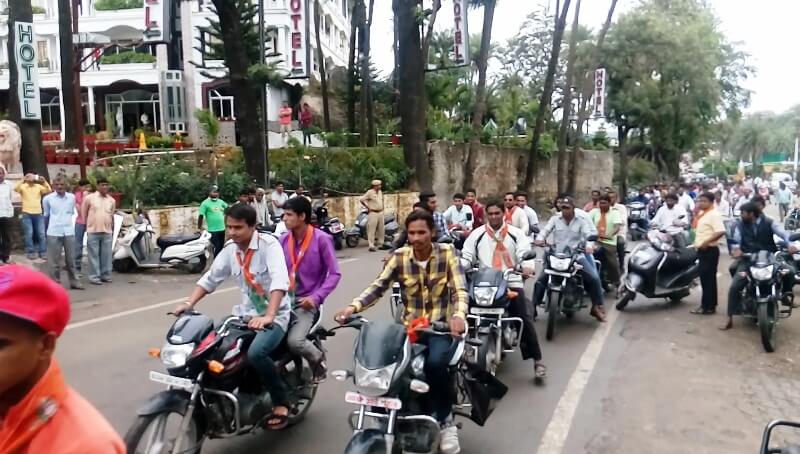 आपका जिला आपकी सरकार को लेकर युवा मोर्चा की जिले भर में वाहन रैली